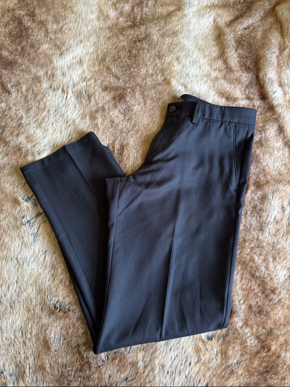 Haggar Black Men's Dress Pants - Tailored Straight
